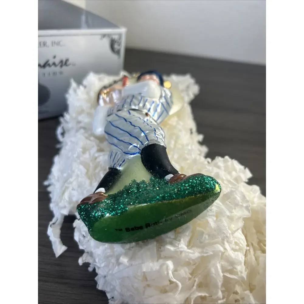 Kurt Adler Babe Ruth Ornament AP914 Polish Blown Glass Boxed Polonaise Vintage